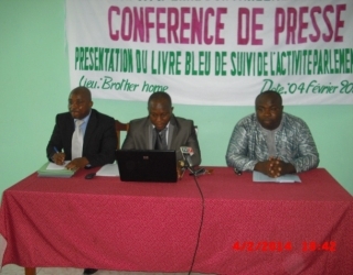 Les responsables de la CNSC Togo à la conférence de presse