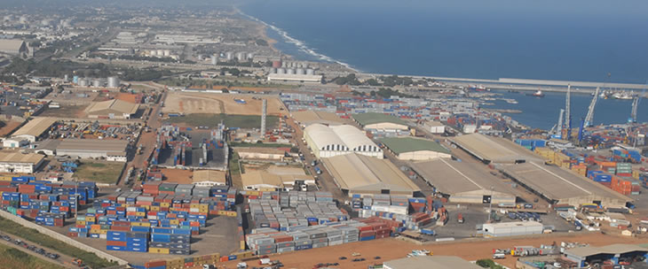 Vue du Port Autonome de Lomé